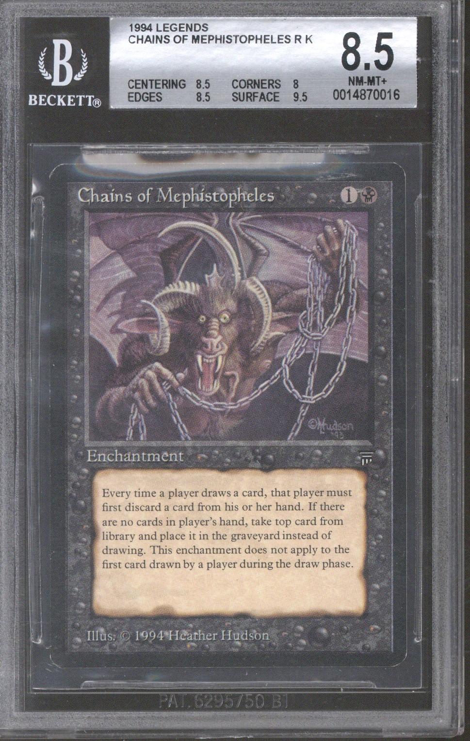 Magic the Gathering Legends Chains of Mephistopheles BGS 8.5 (8.5, 8, 8