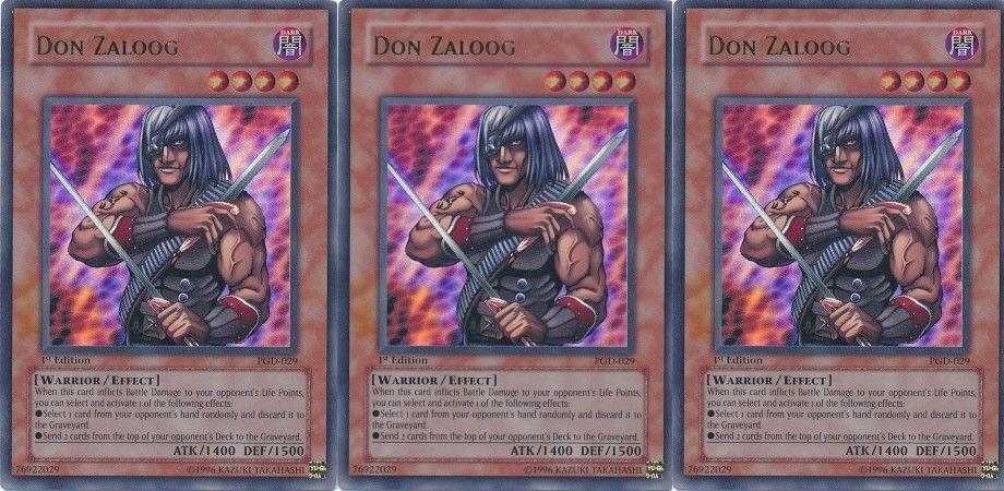 Yu-Gi-Oh Pharaonic Guardian 1st Edition PLAYSET 3x Don