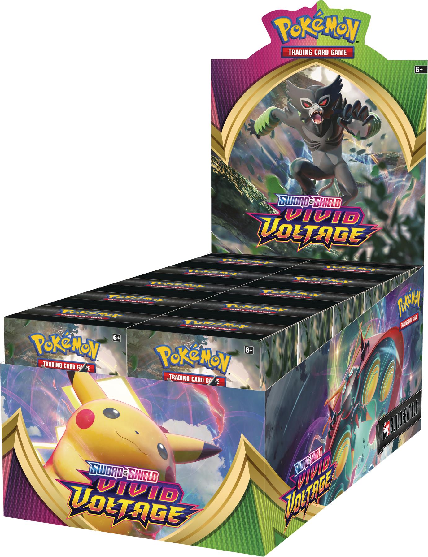 pokemon tcg vivid voltage cards Pokémon TCG: Sword & Shield-Vivid Voltage Booster Display Box