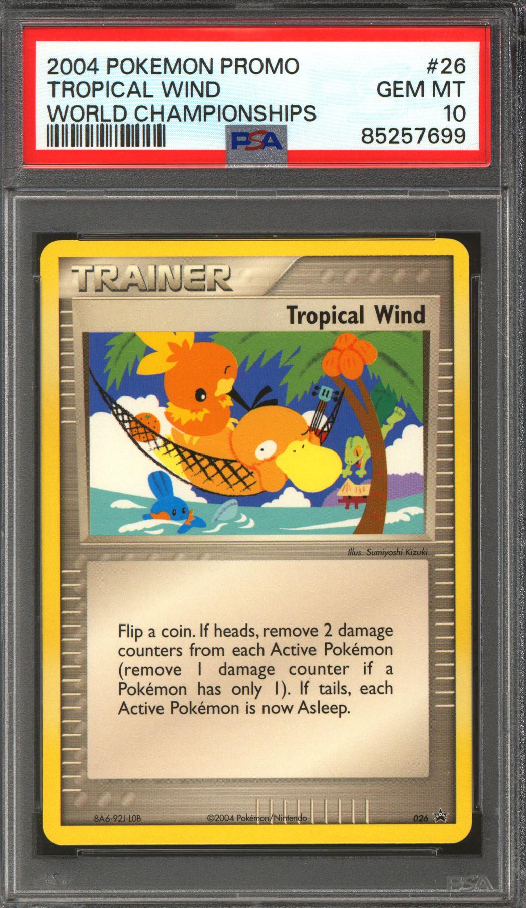 Pokemon 2004 World Championship Promo Tropical Wind 26 PSA 10 GEM