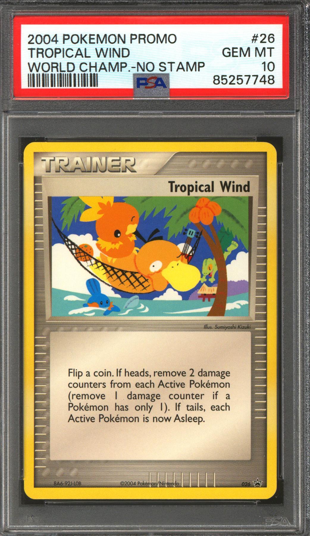 Pokemon 2004 World Championship Promo Tropical Wind 26 PSA 10 GEM