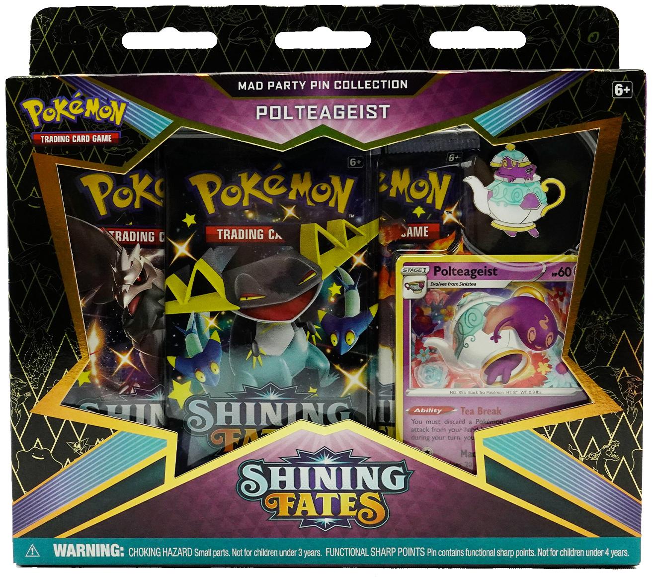 pokemon trading card game shining fates mad party pin collection Pokmon - Collection- poltergeist themed party Pokmon TCG Sword & Shield