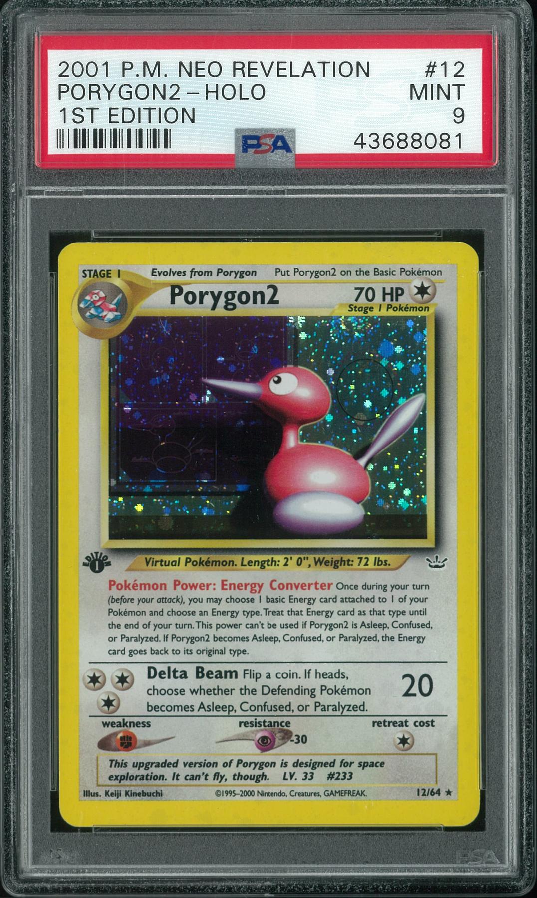 Pokemon Neo Revelation 1st Edition Porygon2 12/64 PSA 9 | DA Card World