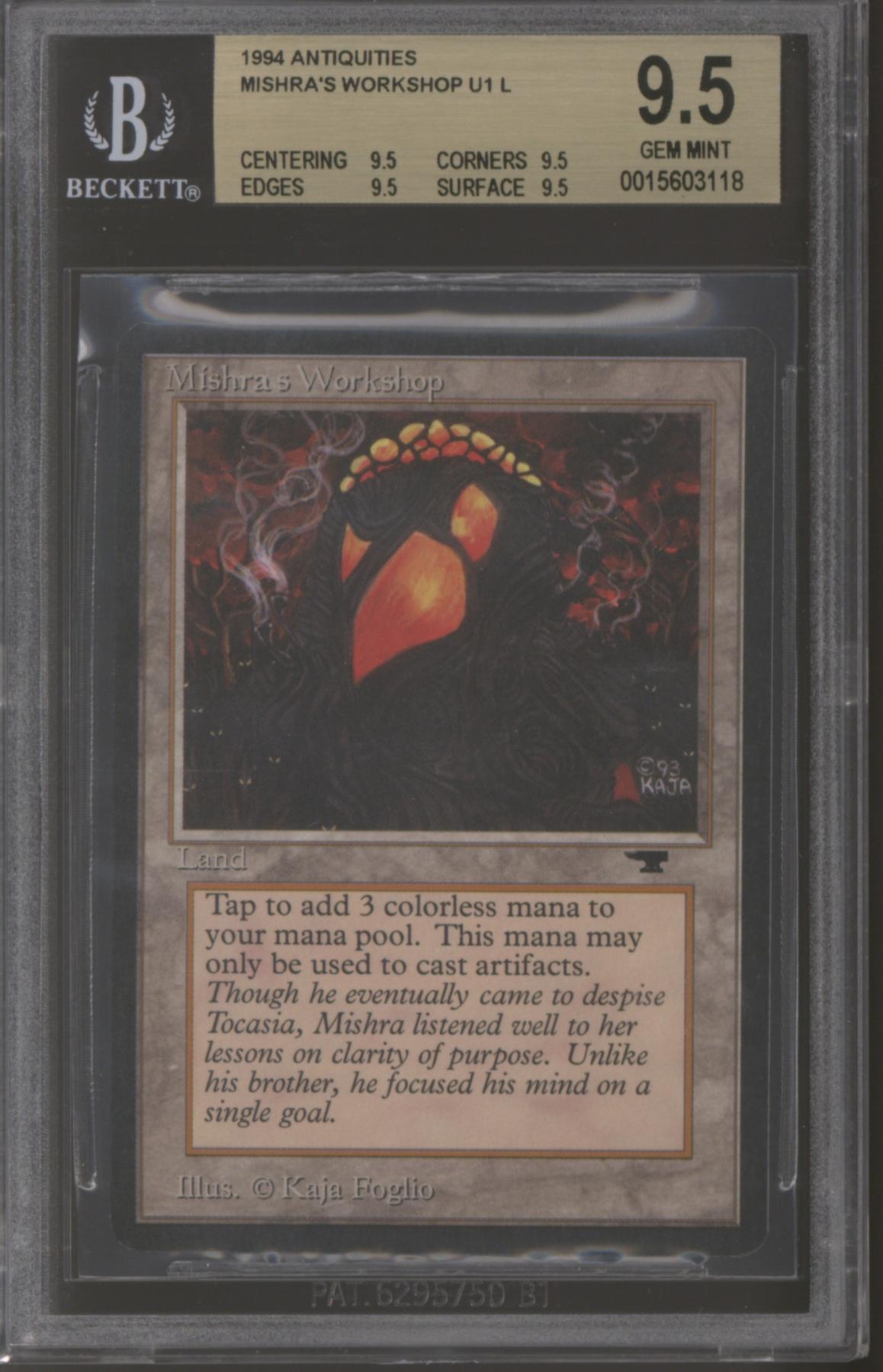 Magic the Gathering Antiquities Mishra's Workshop BGS 9.5 (9.5 