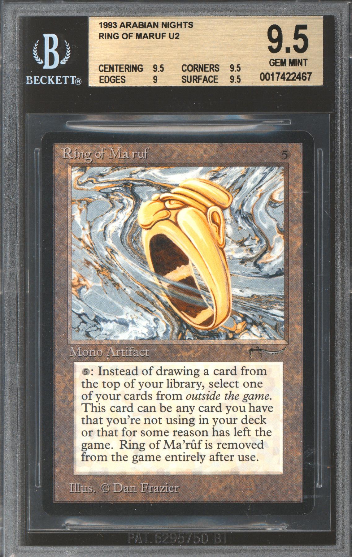 Ring of Ma'ruf アラビアンナイト ARN MTG マジック Magic the Gathering Arabian Nights Ring of Maruf BGS 9.5 (9.5, 9.5