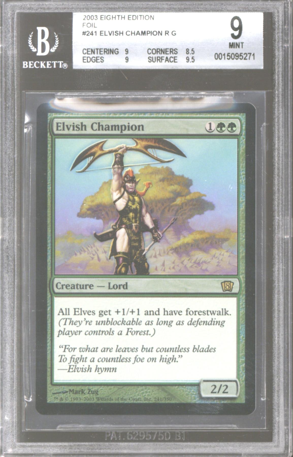 MTG エルフのチャンピオン　foil Foil】《エルフのチャンピオン/Elvish Champion》[8ED] 緑R