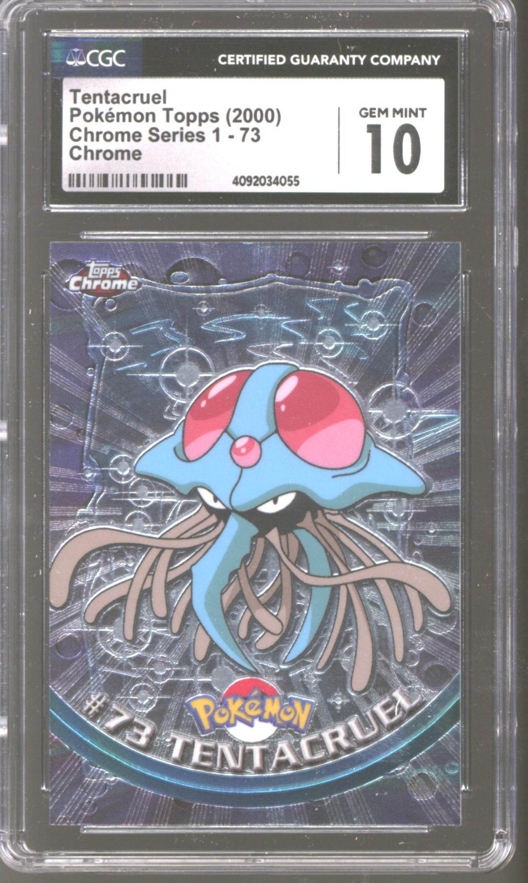 Pokemon Topps Chrome Tentacruel 73 Cgc 10 Gem Mint Da Card World