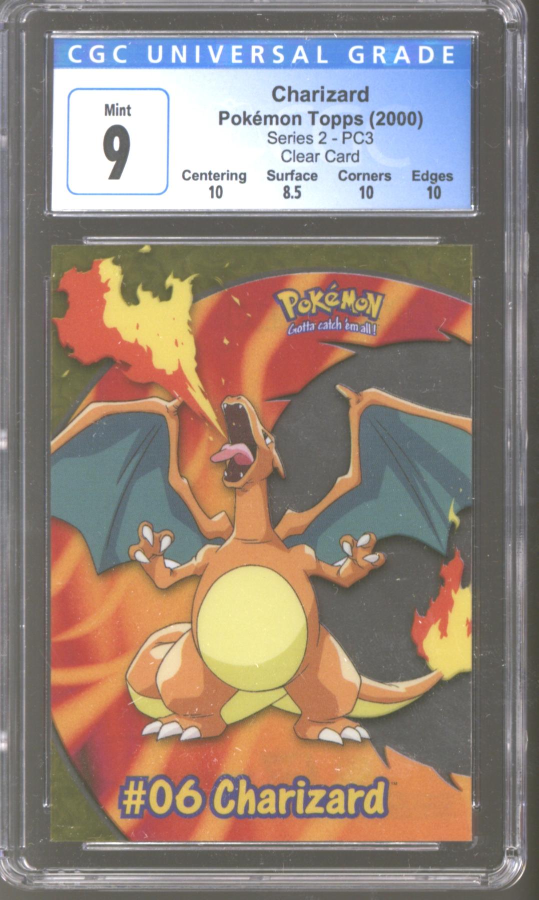 Popular Charizard 2000 Topps Pokemon Clear PC3