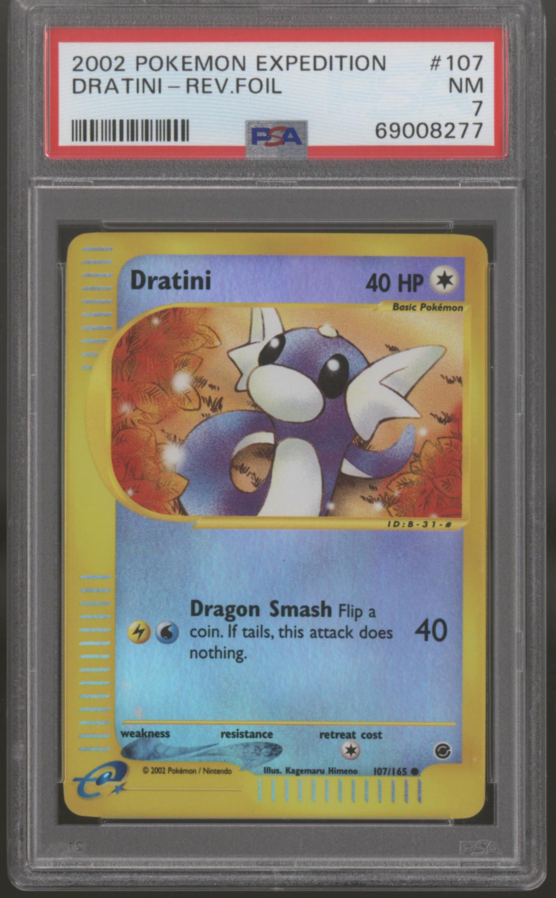 Pokemon Expedition Reverse Holo Foil Dratini 107/165 PSA 7 | DA Card World