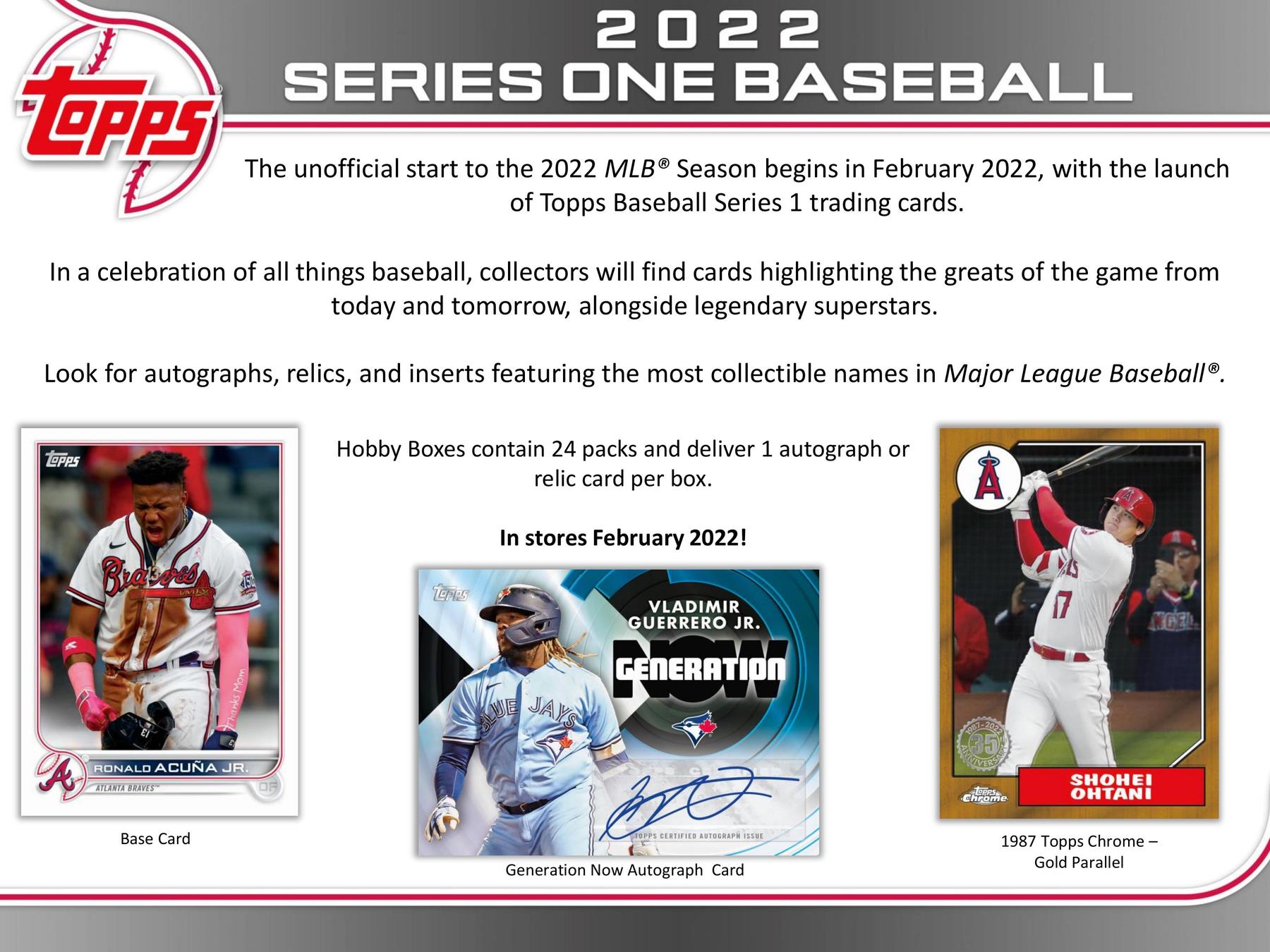 2022 Topps Series 1 Baseball Hobby Box (Presell) | DA Card World