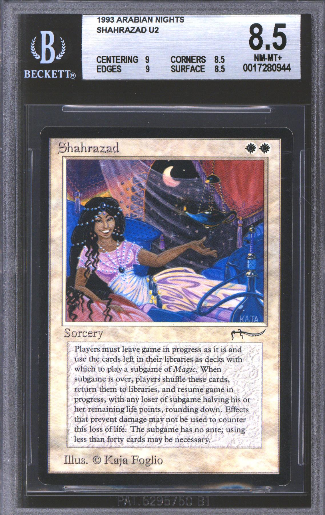 Magic the Gathering Arabian Nights Shahrazad BGS 8.5 (9, 8.5, 9