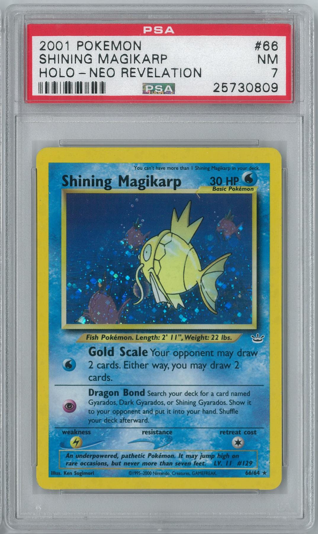 Pokemon Neo Revelation Shining Magikarp 66/64 Holo Rare PSA 7 | DA Card ...