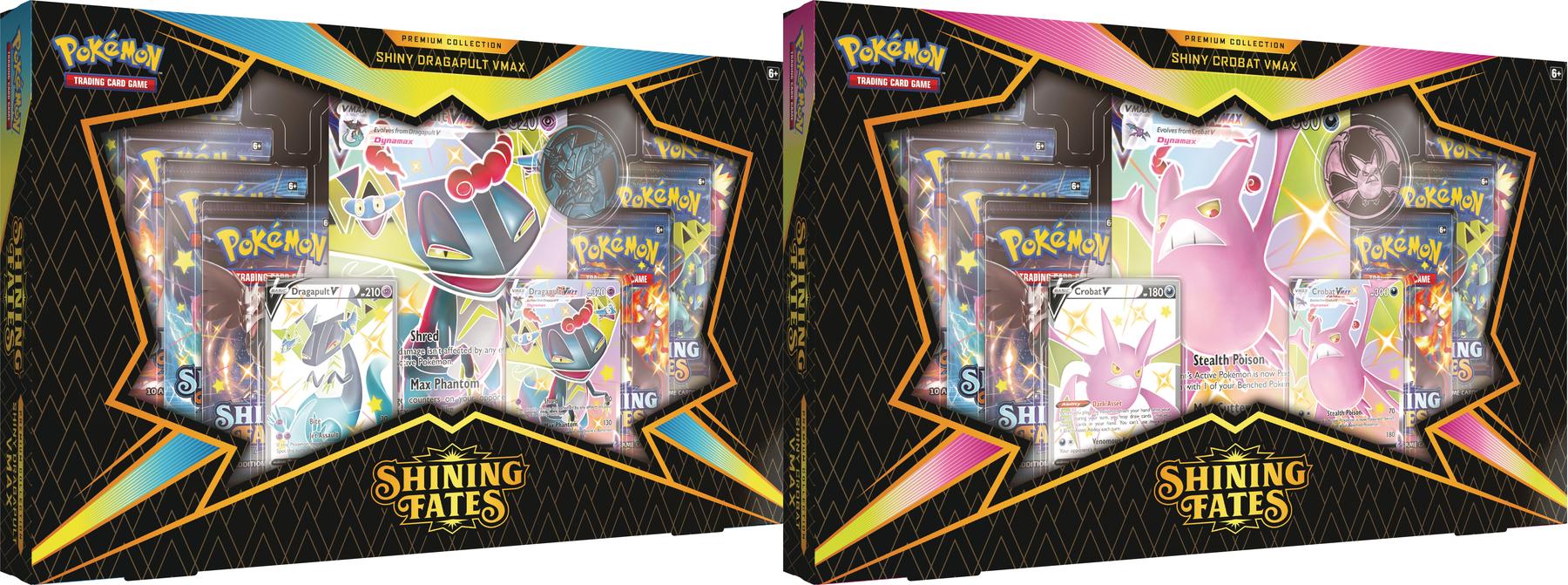 Shiny Crobat or Dragapult, 73 Cards Pokémon TCG: Shining Fates Premium Collection Set for sale online 2021 
