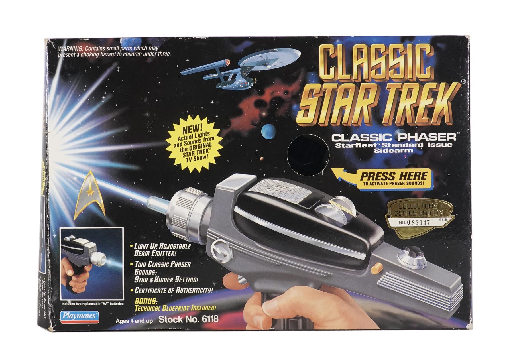 Playmates Classic Star Trek Classic Phaser Da Card World