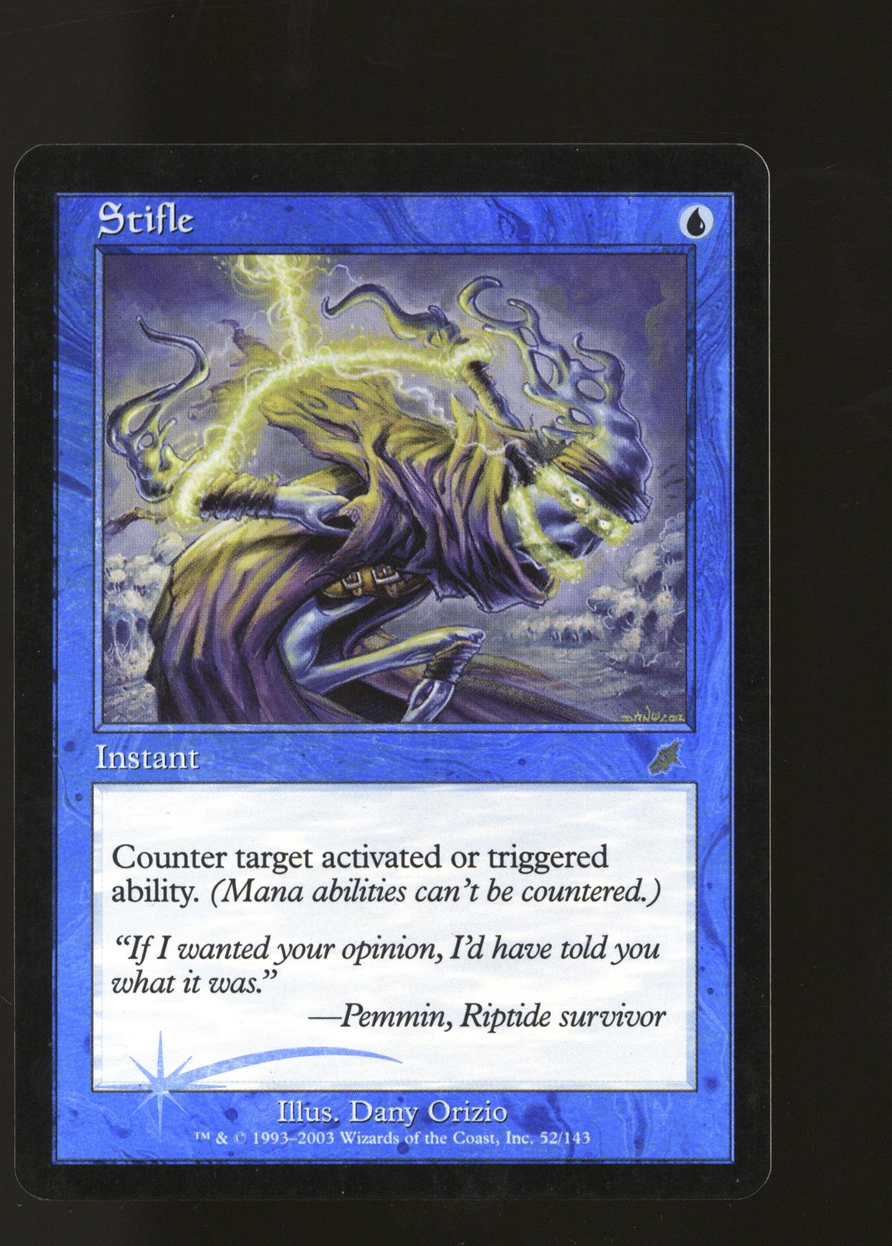 Magic the Gathering Scourge FOIL Stifle LIGHTLY PLAYED LP | DA