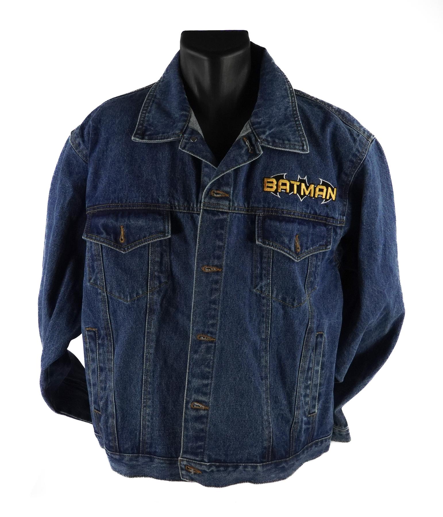 Veste Denim Vintage DC Batman Années 90 - Taille M - Logo Warner Brothers - Occasion Très Bon état