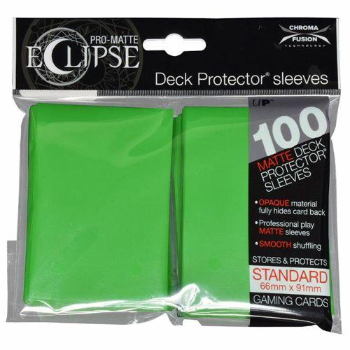 100x Ultra Pro Matte ECLIPSE Deck Protector MTG Card Sleeves Pokemon  LIME GREEN 