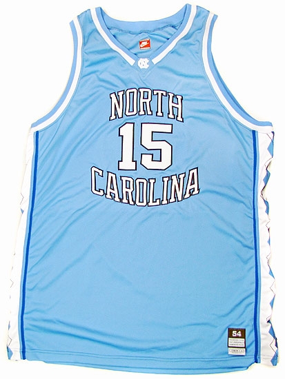 Vince Carter North Carolina Game Used Basketball Jersey (Blue) | DA ...