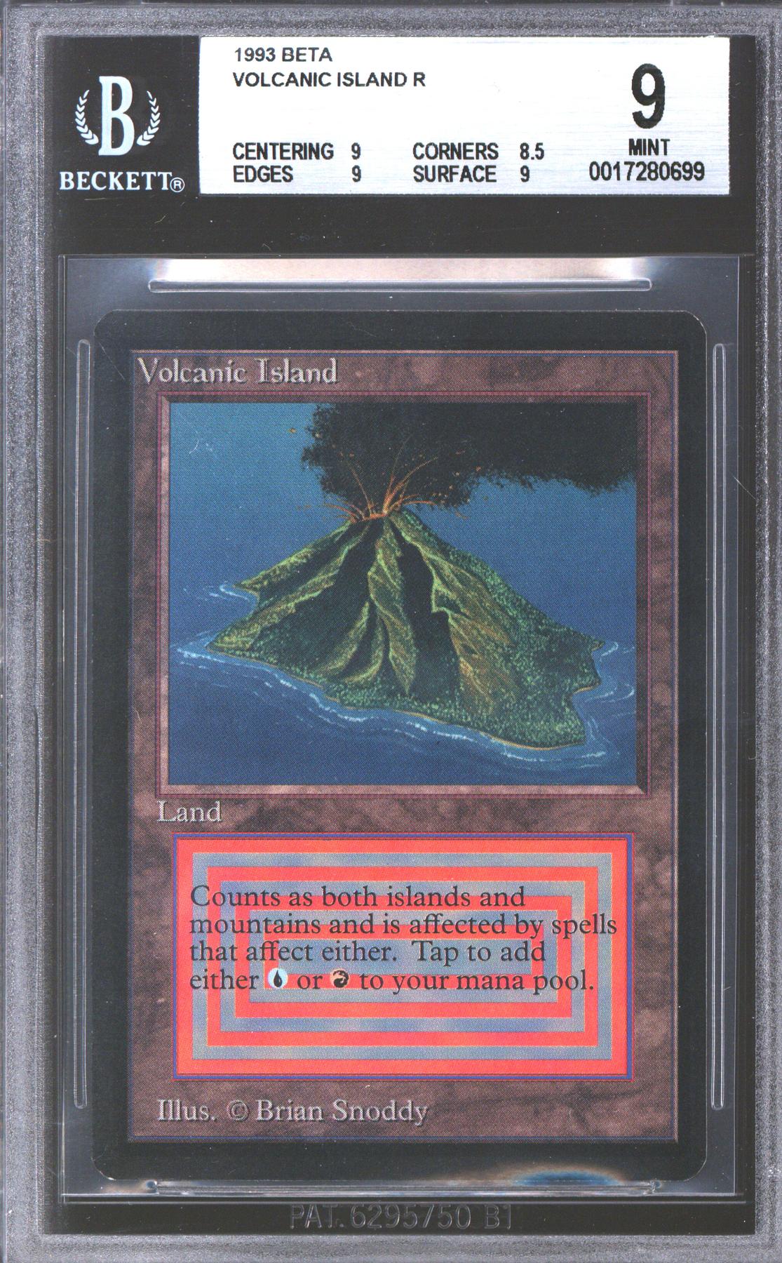 Magic the Gathering Beta Volcanic Island BGS 9 (9, 8.5 ,9 ,9) NEAR