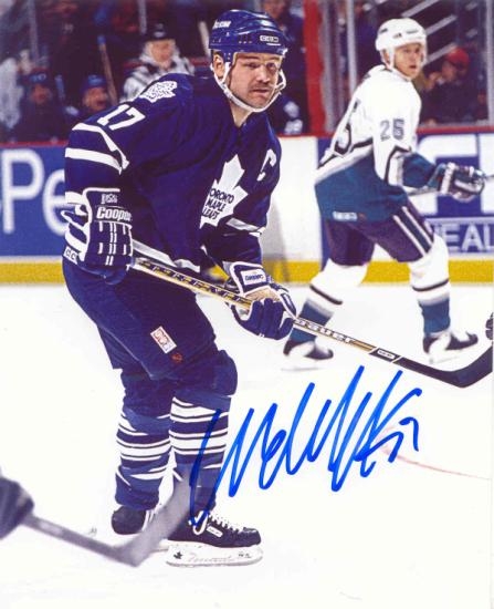 Wendel Clark Autographed Toronto Maple Leafs 8x10 Hockey Photo | DA ...