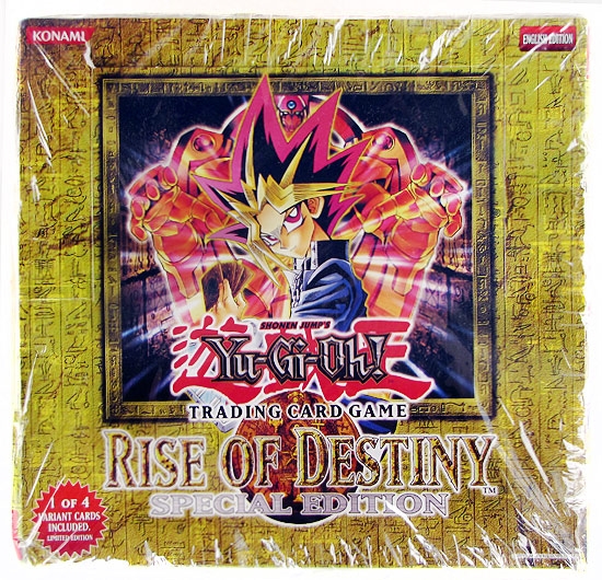 UPPER DECK YU-GI-OH RISE OF DESTINY 1ST EDITION BOOSTER BOX 