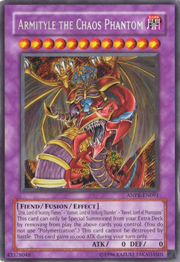 Yu-Gi-Oh Ancient Prophecy Single Armityle the Chaos Phantom Secret Rare ...